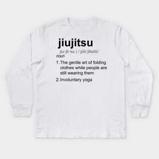 Jiujitsu Definition Kids Long Sleeve T-Shirt